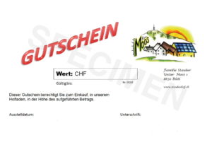 Gutschein 10CHF