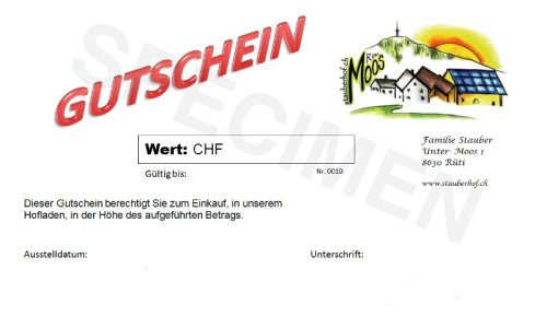 Gutschein 10CHF